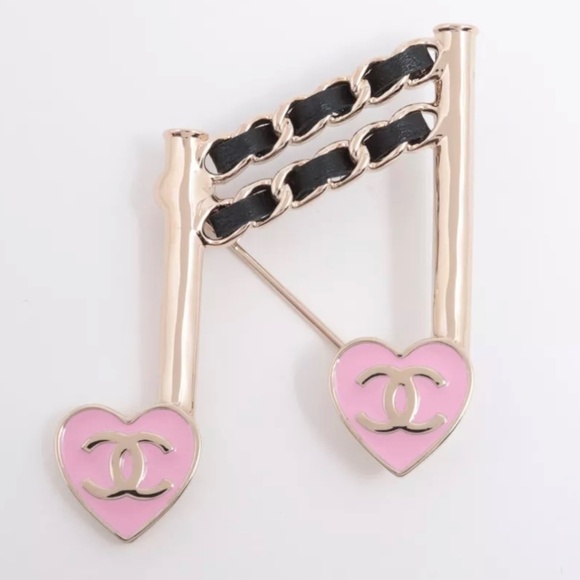 Chanel Heart Music Brooch - Picture 1 of 8